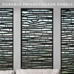Ridgedale 8 Ft. X 8 Ft. White Steel Modern Cabana Pergola with Conversation Seating in Pumice - Image 5