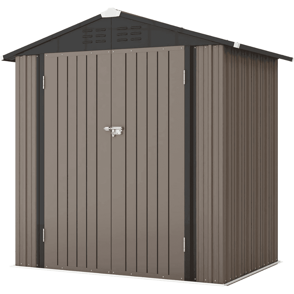 suzuuuen-product-164-image-1 Patiowell 10 ft. W x 12 ft. D Size Upgrade Metal Storage Shed (119 sq. ft.) - Image 1