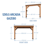 Backyard Discovery Arcadia Slope 12' x 9.5' Gazebo - Image 2