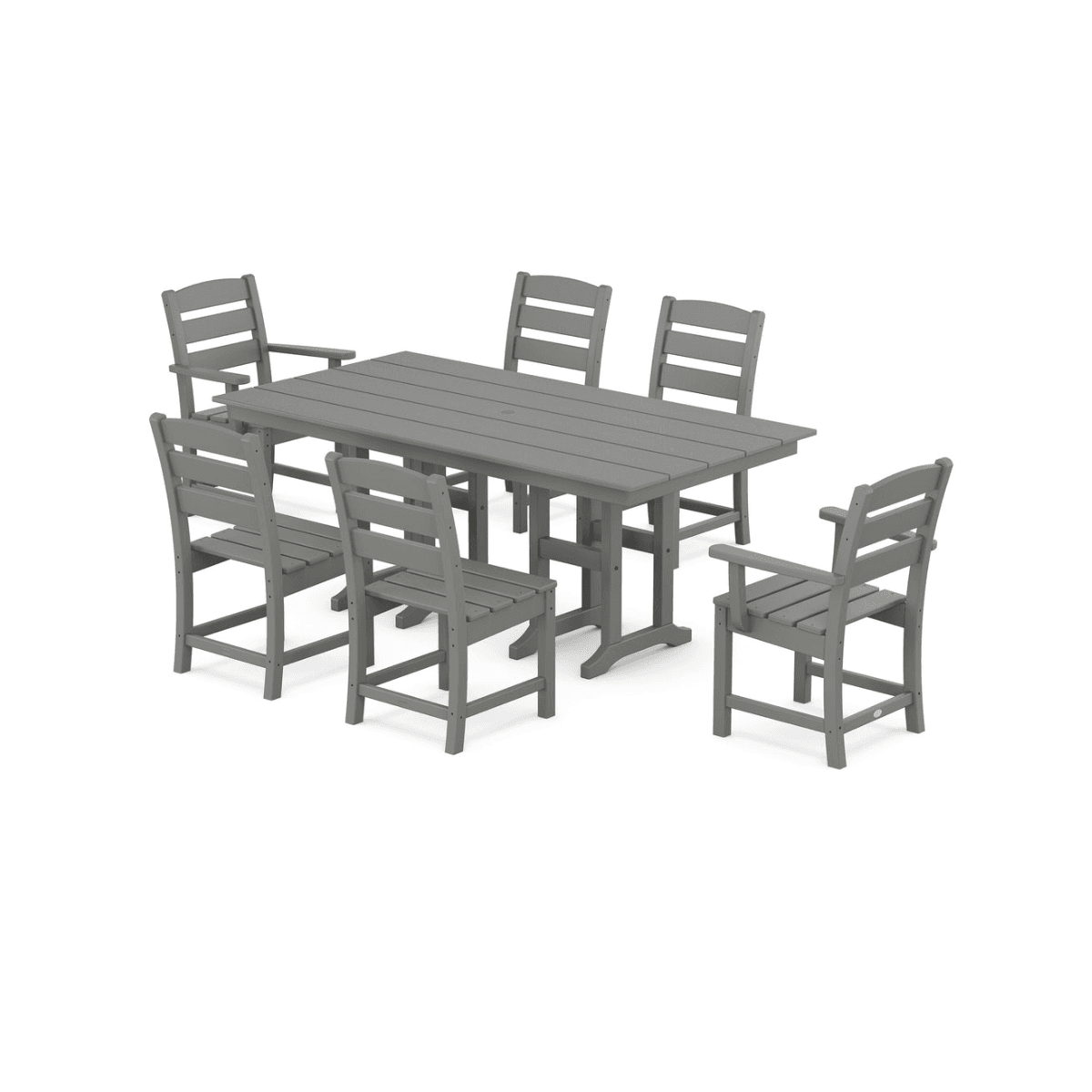 suzuuuen-product-47-image-1 Polywood Lakeside 7-Piece Farmhouse Dining Set – Slate Grey - Image 1